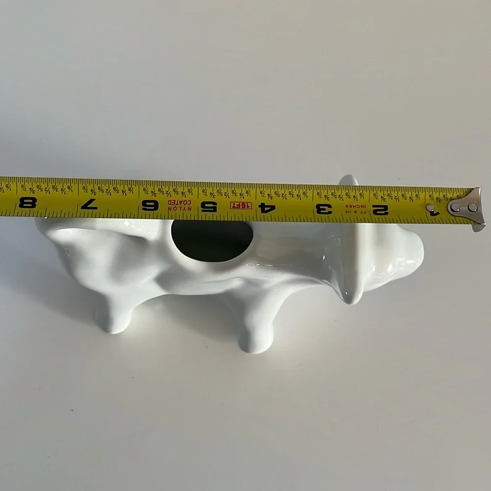 Fitz and Floyd Everyday‎ White Porcelain Cow Creamer